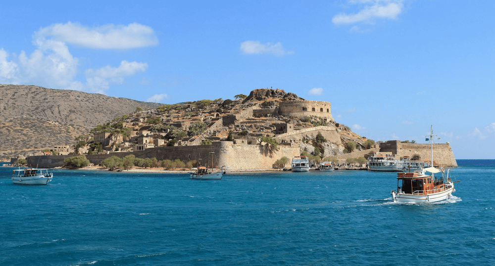 Spinalonga Island in Crete, Greece