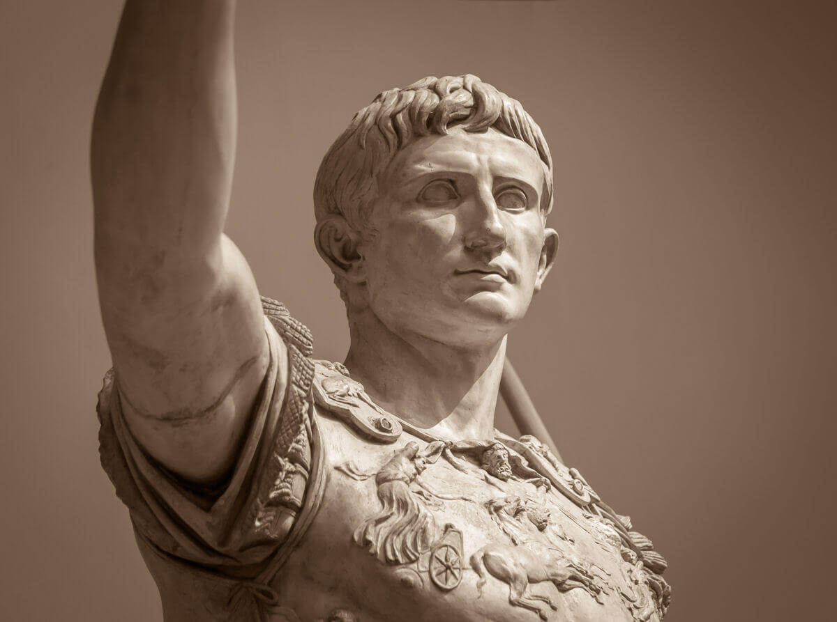 A statue of the Roman Emperor Augustus