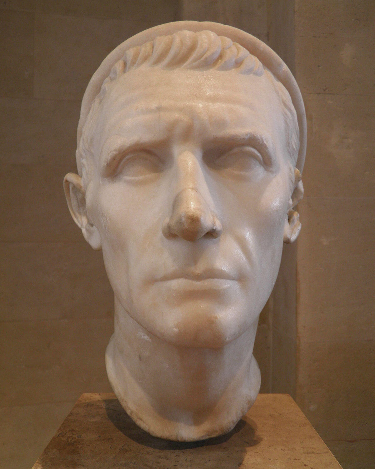 A bust from the Louvre, possibly a Roman copy of a Hellenistic portrait of Antiochus III