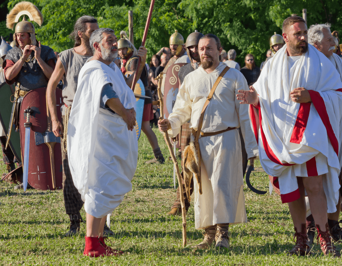 Some members representing the diverse population of ancient Rome