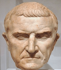 A bust of prominent Roman Marcus Licinius Crassus