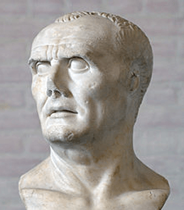 A bust of prominent Roman general Gaius Marius