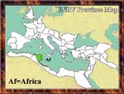 Ancient Roman Empire Map - Africa