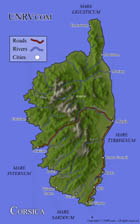 Ancient Roman Empire Map - Corsica