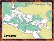 Ancient Roman Empire Map - Crete