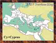 Ancient Roman Empire Map - Cyprus