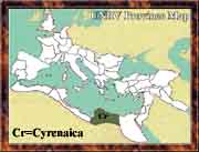Ancient Roman Empire Map - Cyrenaica