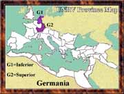 Ancient Roman Empire Map - Germania