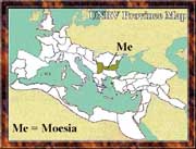 Ancient Roman Empire Map - Moesia