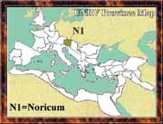 Ancient Roman Empire Map - Noricum