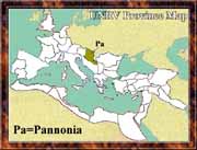 Ancient Roman Empire Map - Pannonia