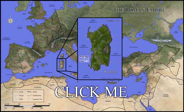 Map of Sardinia