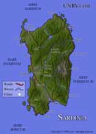 Ancient Roman Empire Map - Sardinia