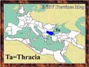 Ancient Roman Empire Map - Thracia