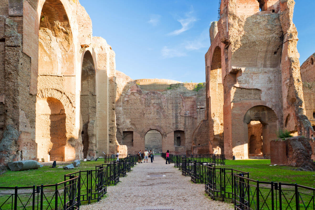The Baths of Caracalla in Rome, Italy
