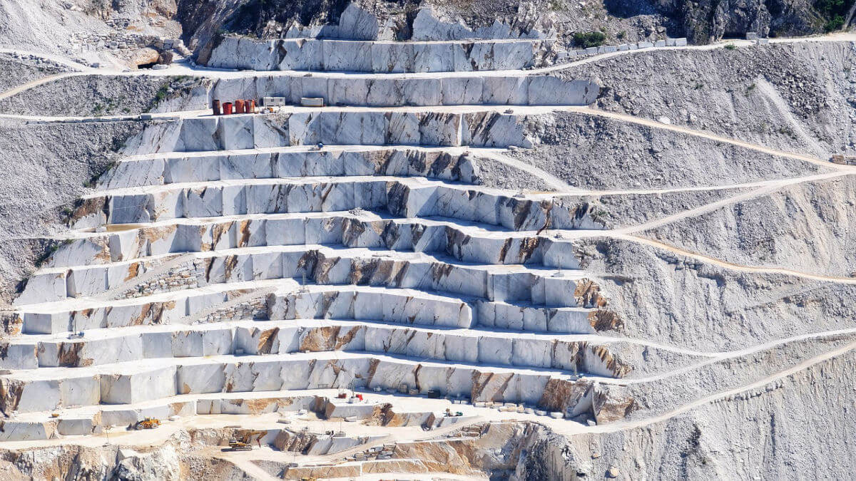 The Carrera marble quarry in Tuscany, Italy
