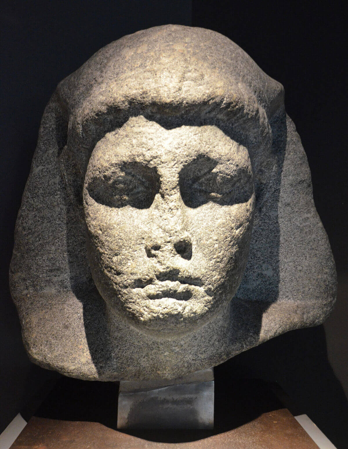 A granite head believed to be of Caesarion, in the Bibliotheca Alexandrina Antiquities Museum, Egypt