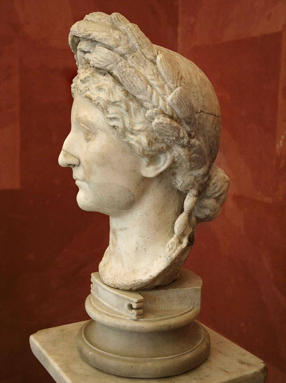 A portrait bust of Livia Drusilla