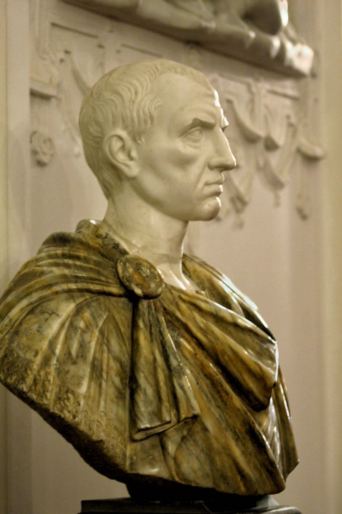 A bust of Julius Caesar