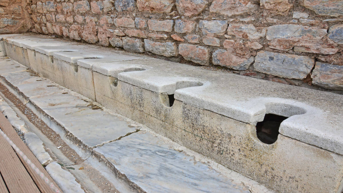 Roman public latrines