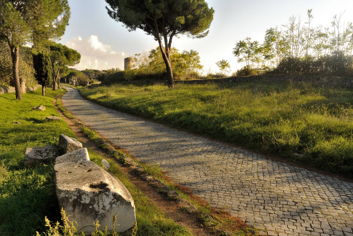 The Appian Way (Via Appia) Roman road