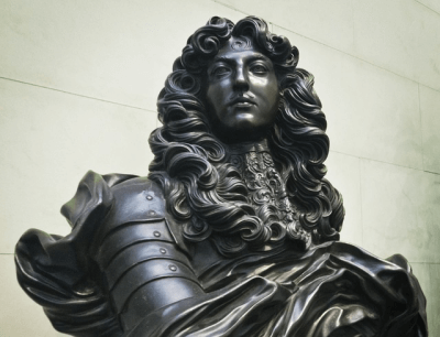A bust of King Louis XIV of France
