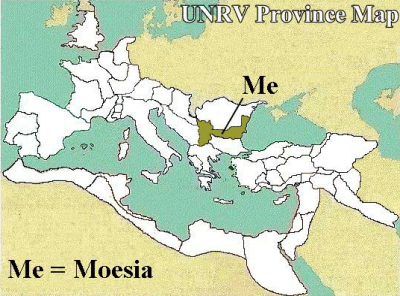 A map of the Roman province of Moesia