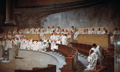 A Roman Senate meeting