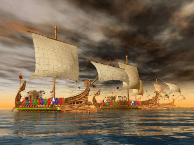 Roman naval warships