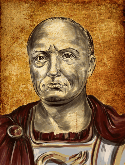 A painting of the Roman military general Scipio Africanus