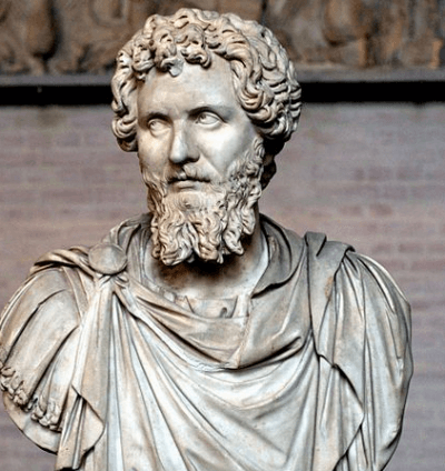 A bust of the Roman emperor Septimius Severus