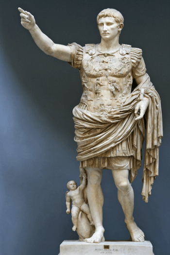 Statue of Augustus of Primaporta housed in the Vatican