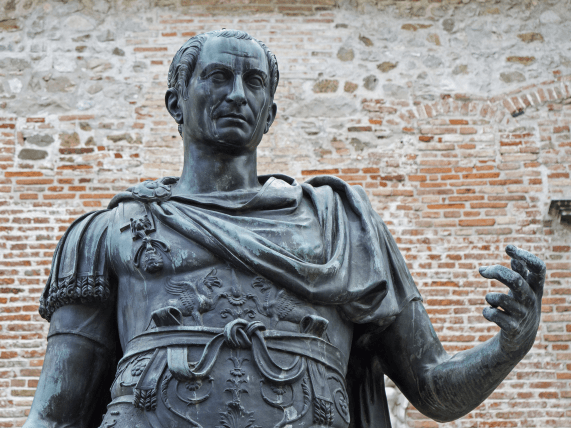 A statue of Julius Caesar