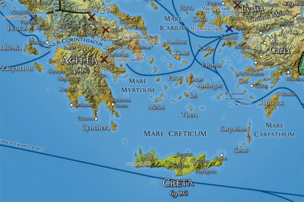 The Southern fringe of Asia Minor and Achaea